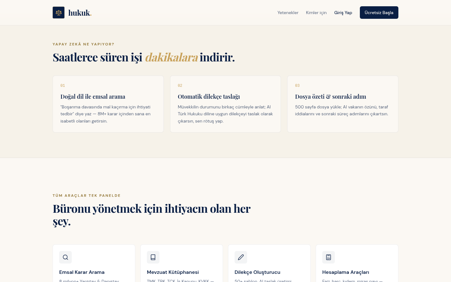 Legal Platform — features